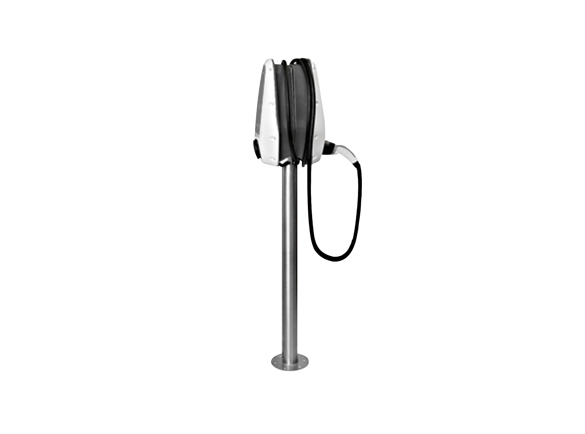 SMARTFOX Standsäule Edelstahl, doppelt (PRO CHARGER 1)