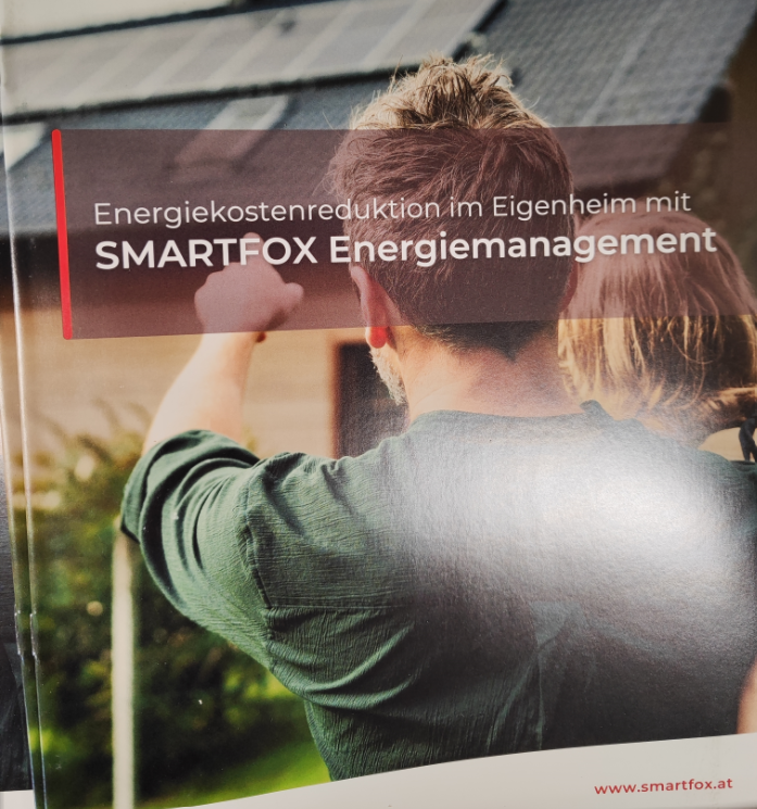 Broschüre Energiekostenreduktion im Eigenheim mit SMARTFOX Energiemanagement, DE